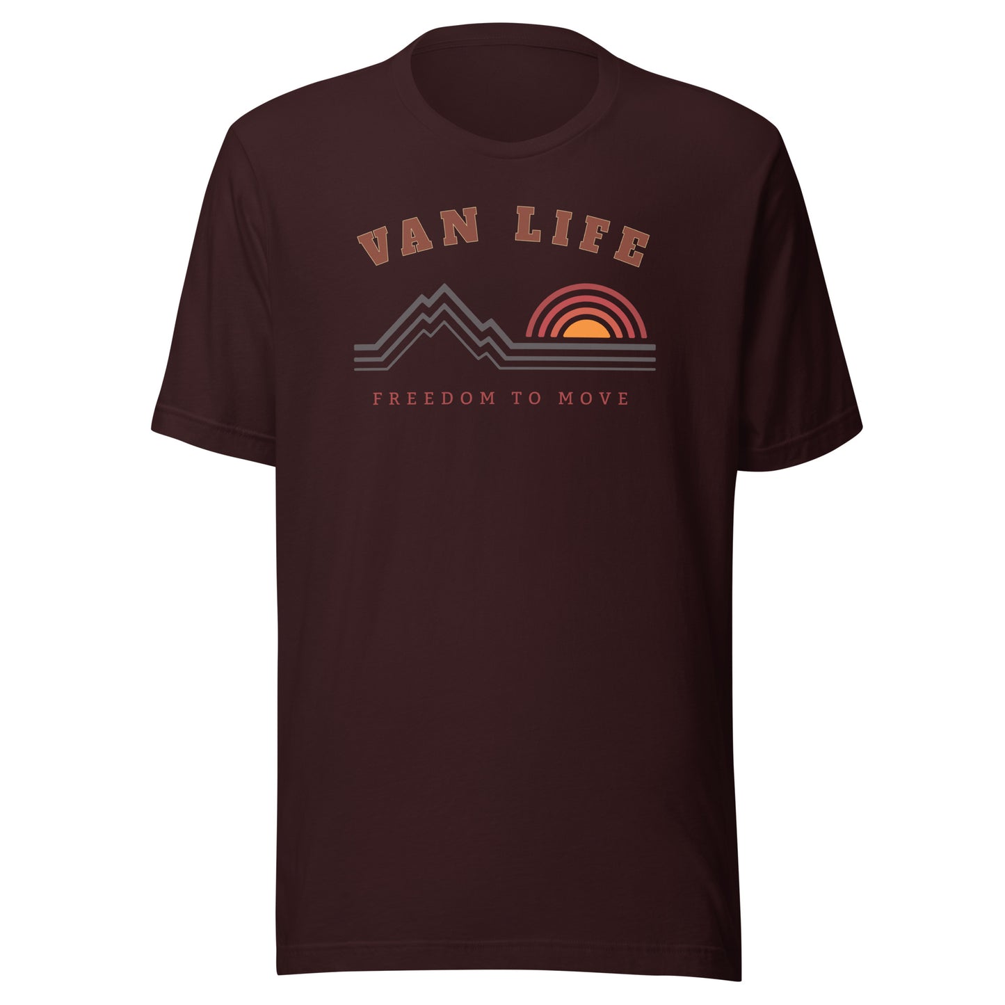 Vanwear Unisex Van Life Campervan T-Shirt - Mountain Peaks