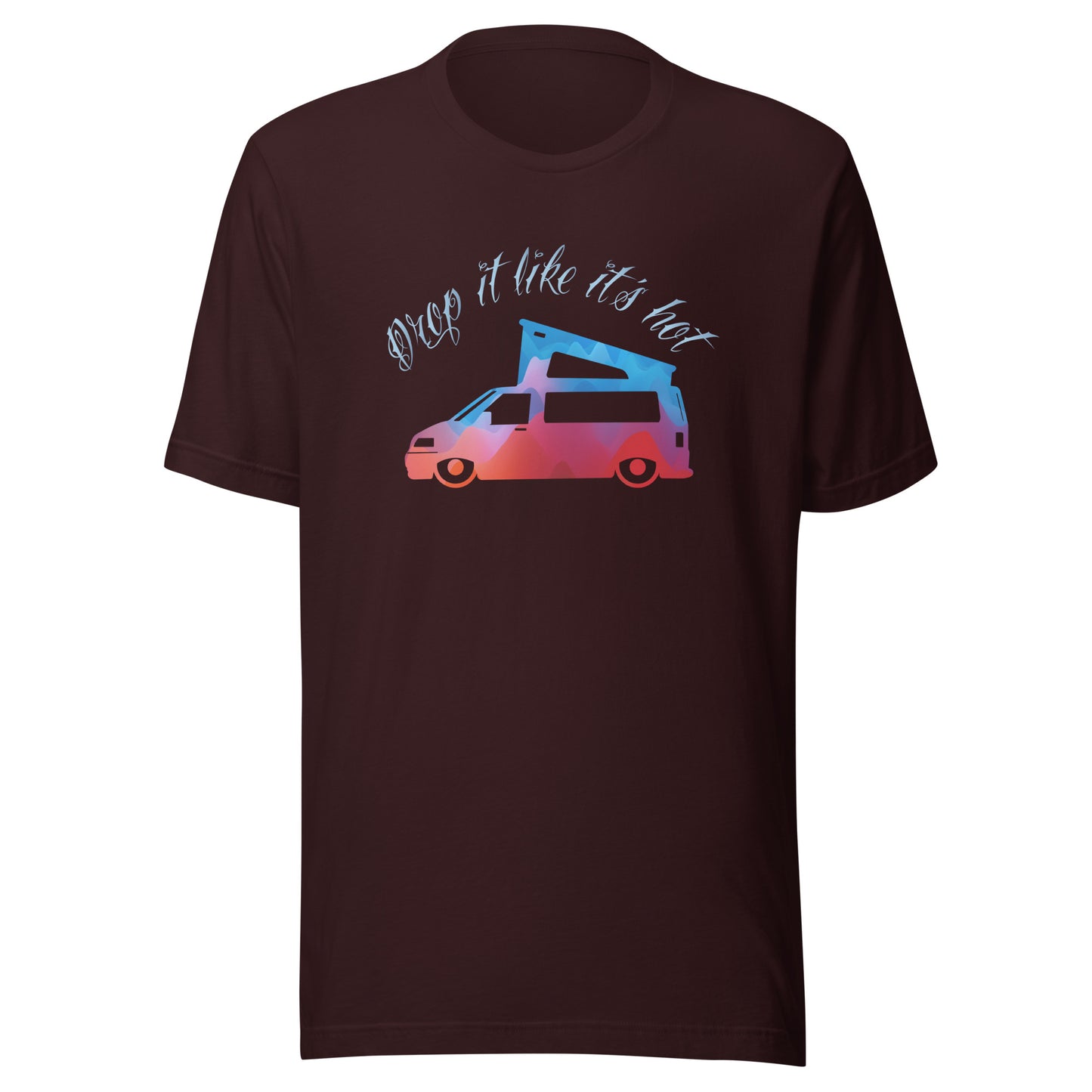 Vanwear 'Drop It Like It's Hot' Lowered T5 Volkswagen VW Campervan Unisex T-Shirt