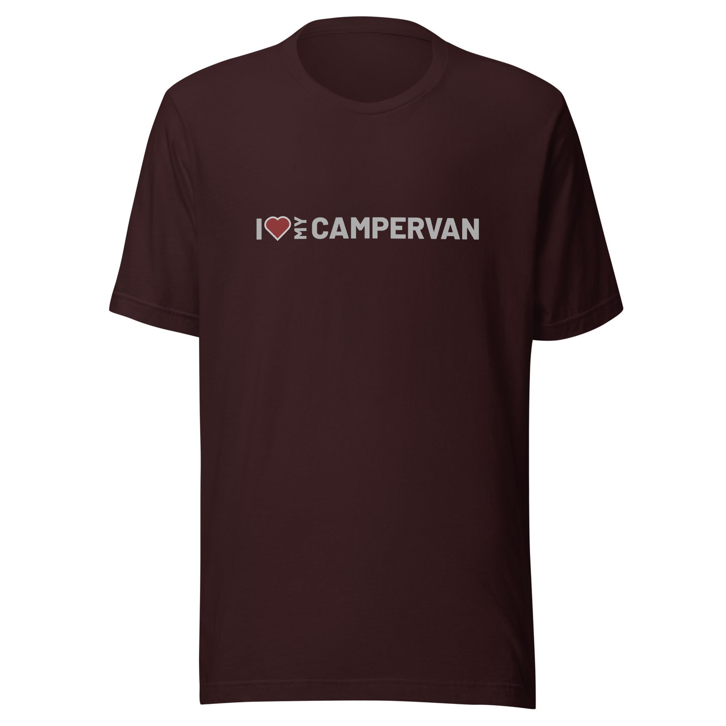 Vanwear 'Campervan Love' Unisex T-Shirt - Grey Text