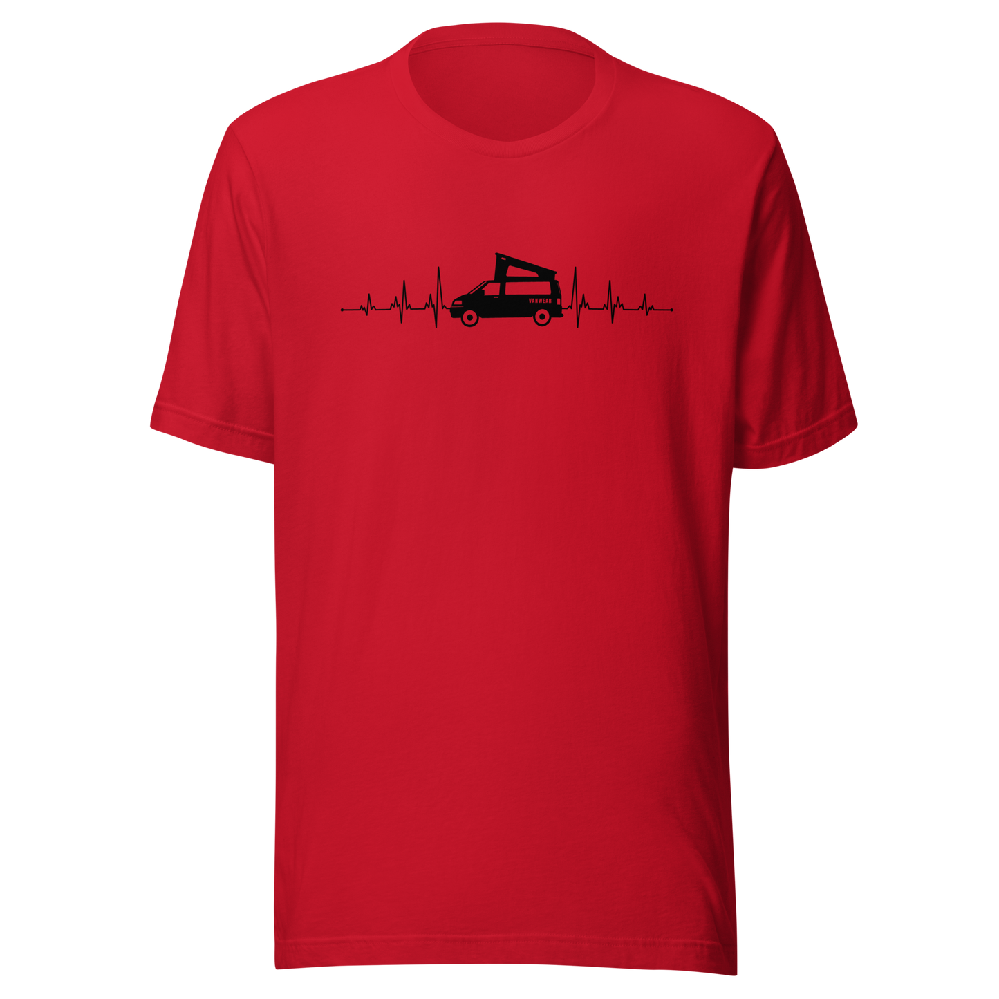 Vanwear VW T5 T6 Heartbeat Unisex Campervan T-Shirt