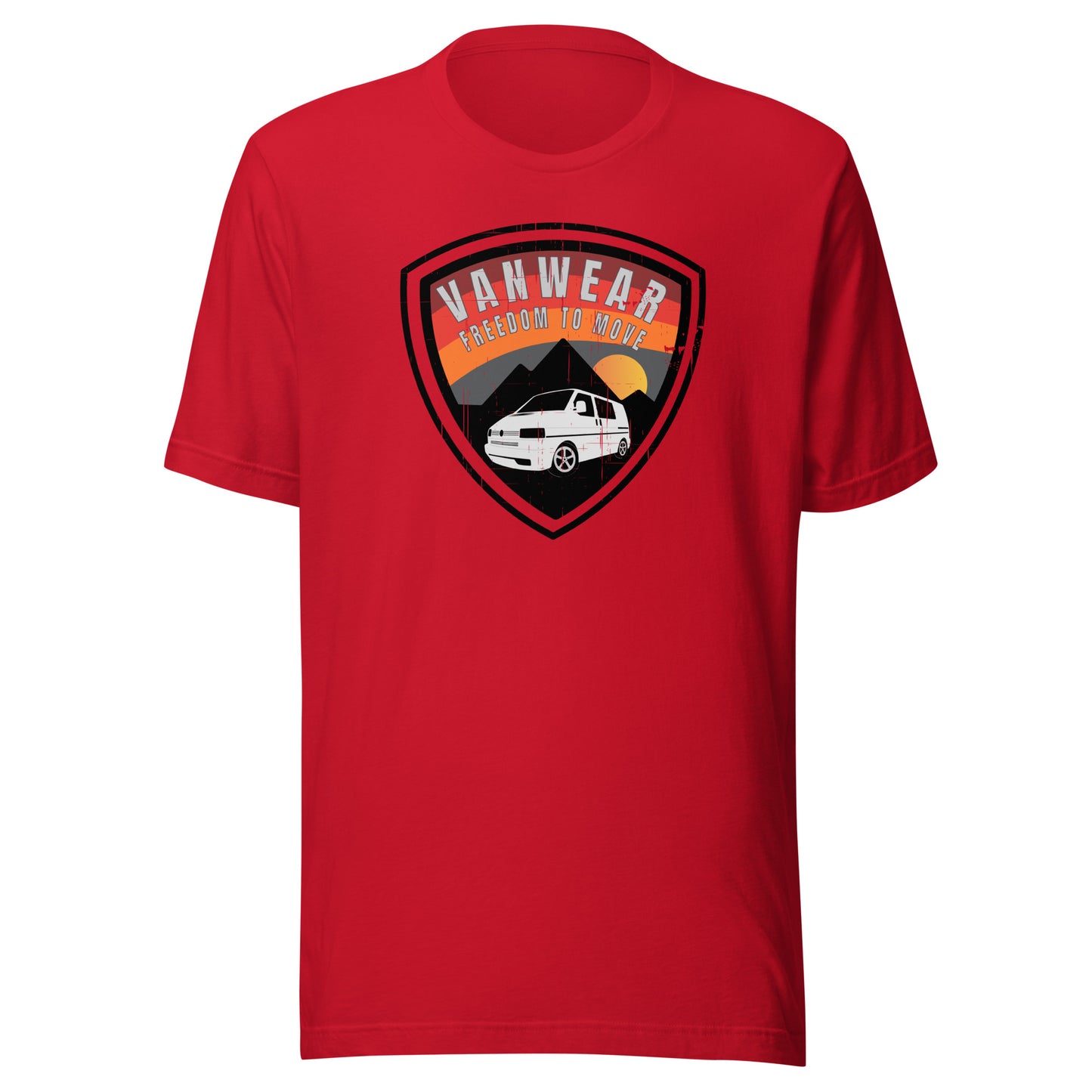 Vanwear VW T4 Campervan Unisex T-Shirt - Explorer Shield