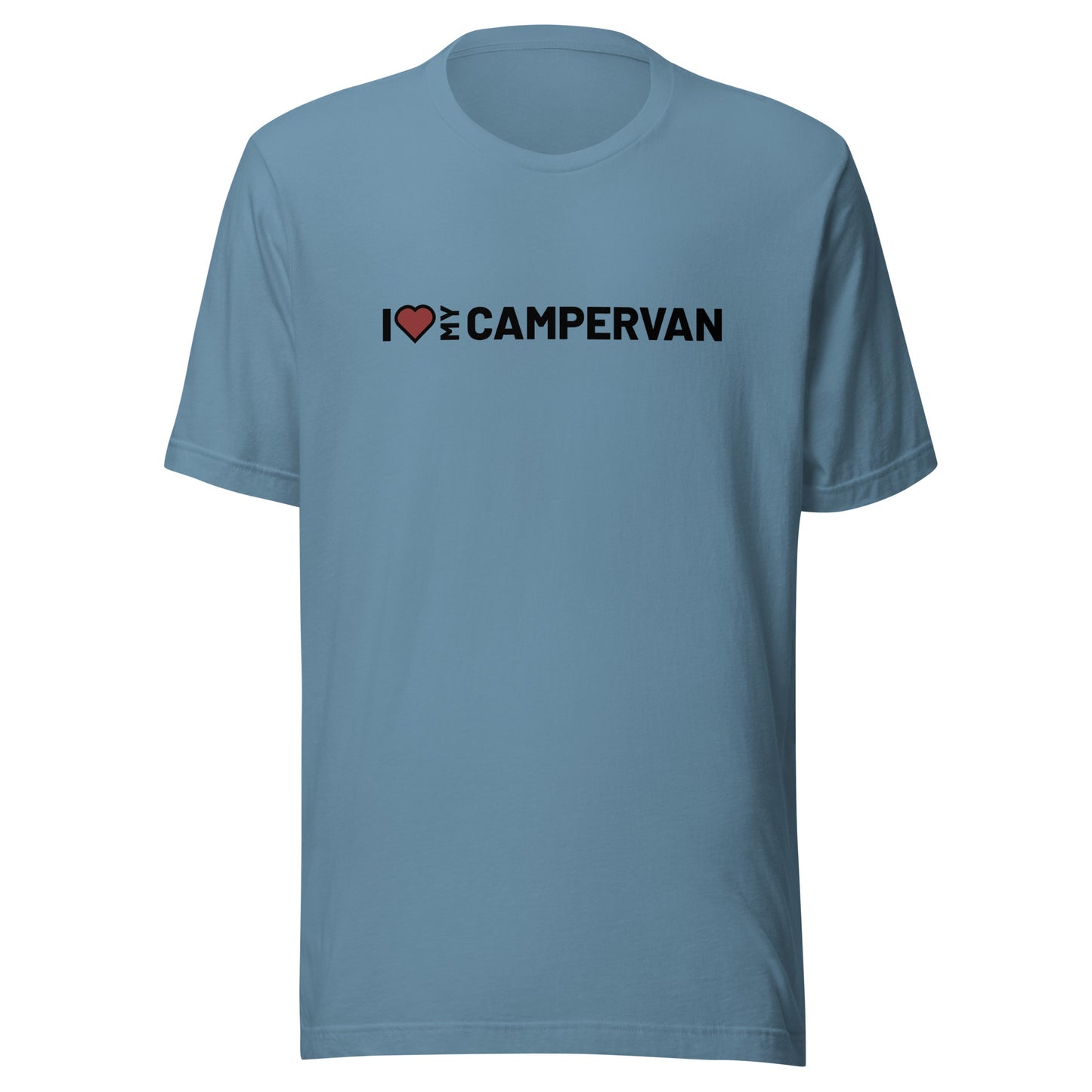 Vanwear 'Campervan Love' Unisex Campervan T-Shirt - Black Text