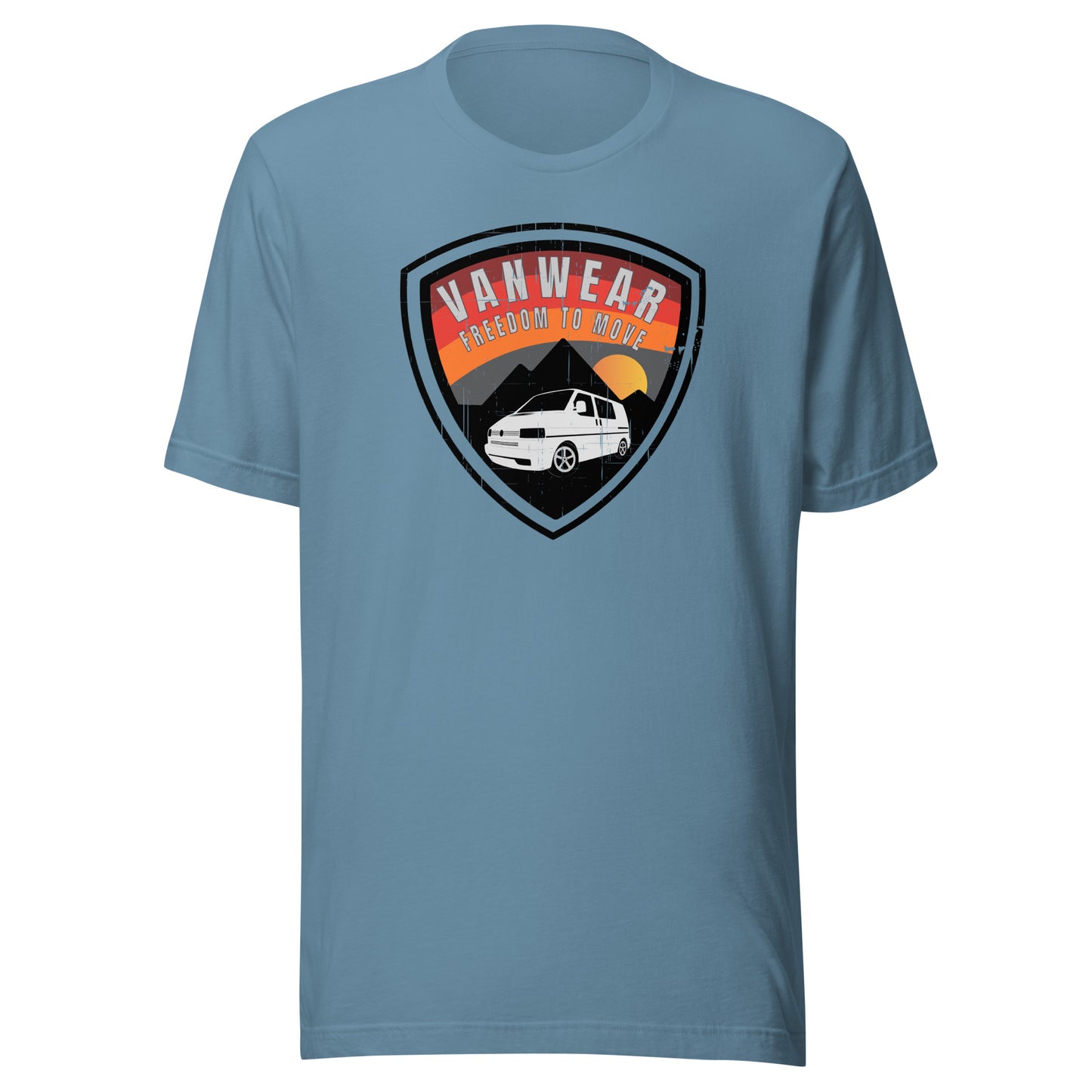 Vanwear VW T4 Campervan Unisex T-Shirt - Explorer Shield