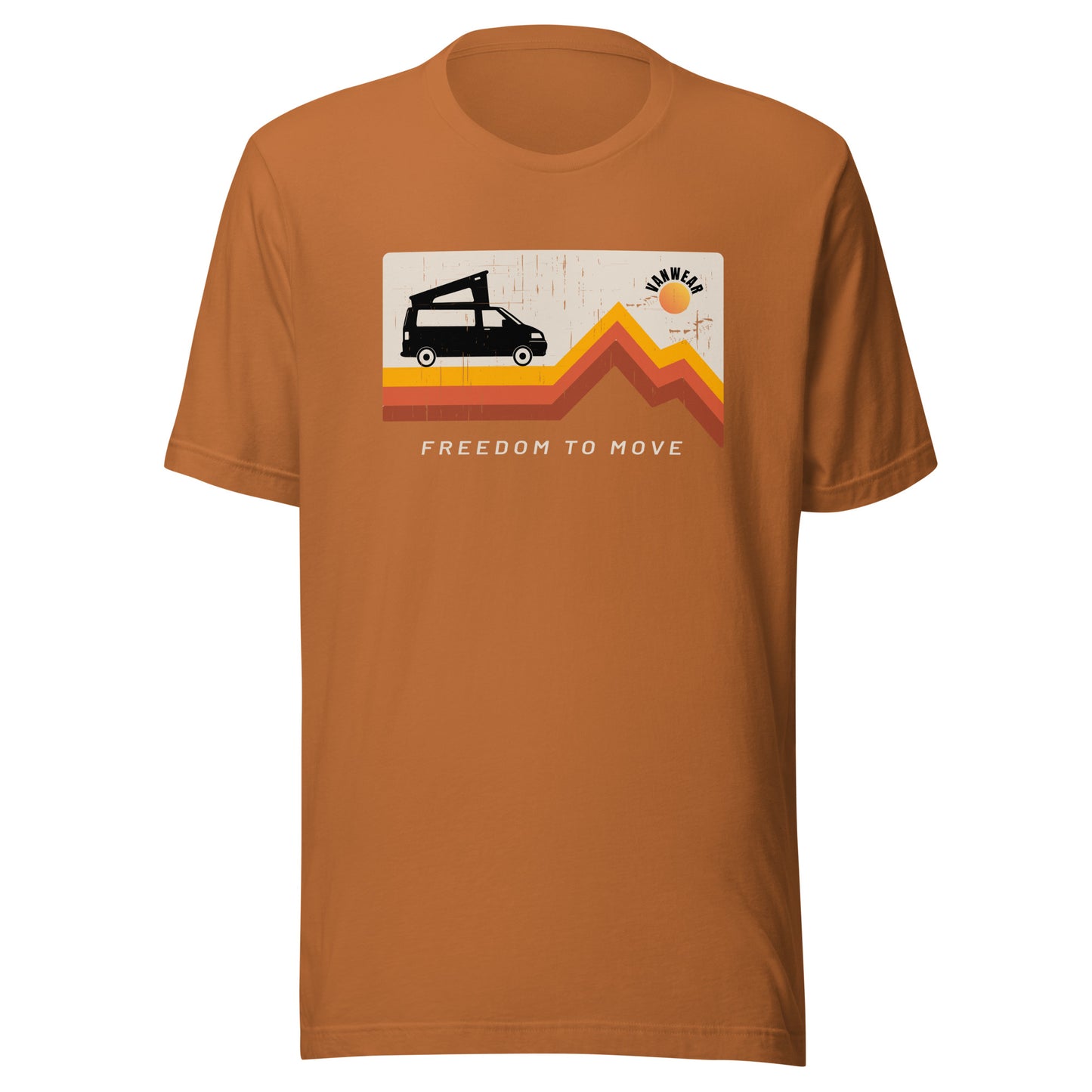 Vanwear T5, T6 Campervan Unisex T-Shirt - Pop Top Explorer Sun