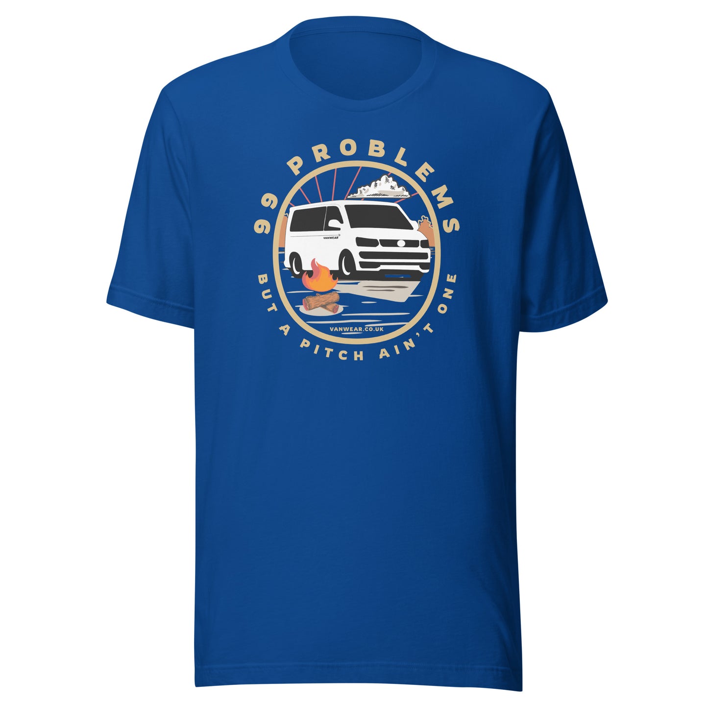 Vanwear 99 Problems VW T5 Campervan T-Shirt - Campfire