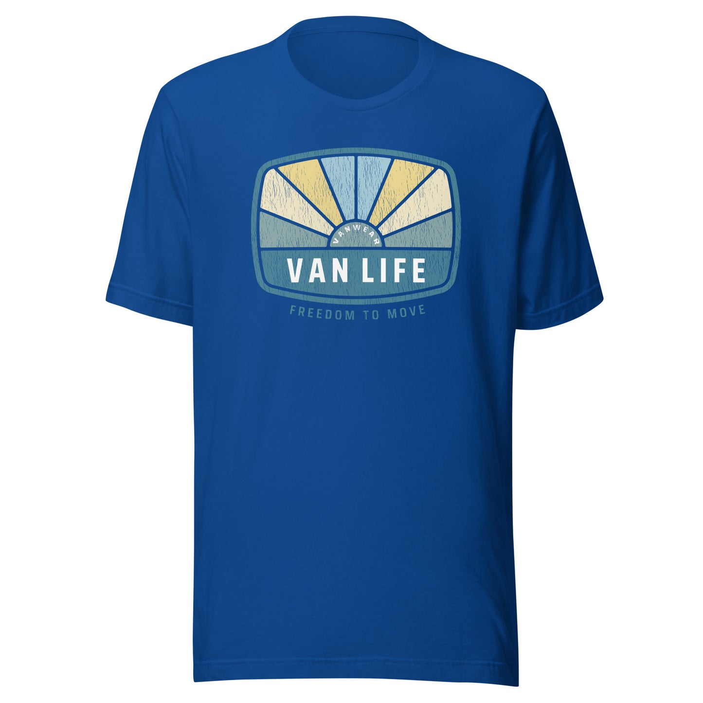 Vanwear Unisex Van Life Campervan Retro Look T-Shirt - Sunrise