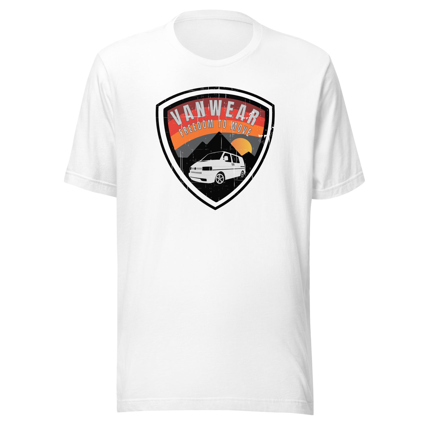 Vanwear VW T4 Campervan Unisex T-Shirt - Explorer Shield
