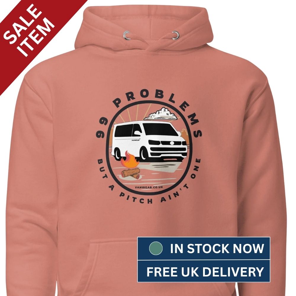 [XL] Vanwear 99 Problems VW T5 Campervan Hoodie - (FREE Next Day Despatch)
