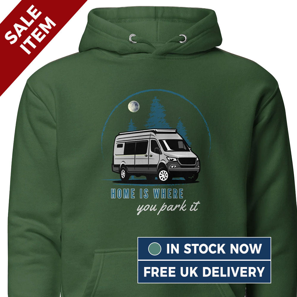 [SMALL] Vanwear Home is Where You Park it Campervan Hoodie - (FREE Next Day Despatch) (Copy)