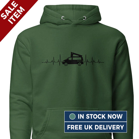 [Small] Vanwear VW Volkswagen Pop Top Heartbeat Hoodie - (FREE 24hr Despatch)