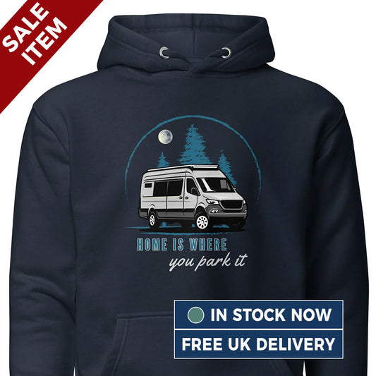 [Medium] Home is Where you Park It Vanwear Motorhome Hoodie (FREE 24HR Despatch)