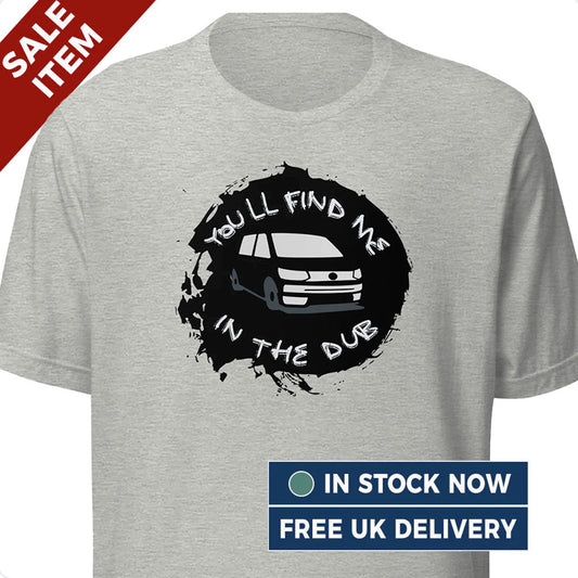 [LARGE] Vanwear Find me in the Dub VW Campervan T-Shirt - (FREE Next Day Despatch)