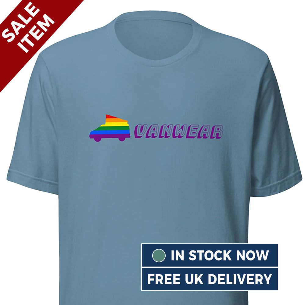 [Medium] Vanwear T5 T6 VW Campervan T-Shirt - Pride (FREE 24hr despatch)