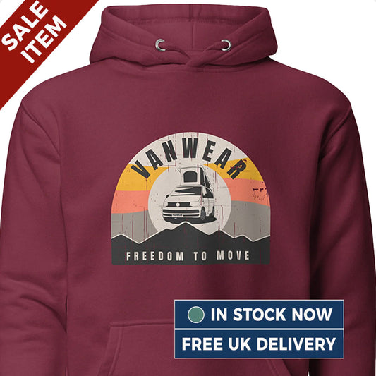[LARGE] Vanwear Volkswagen T6 Pop Top Campervan Hoodie - (FREE Next Day Despatch)