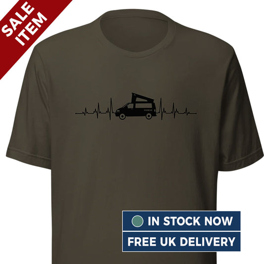 [Small] Vanwear VW T5, T6 Heartbeat T-Shirt - (FREE 24hr despatch)