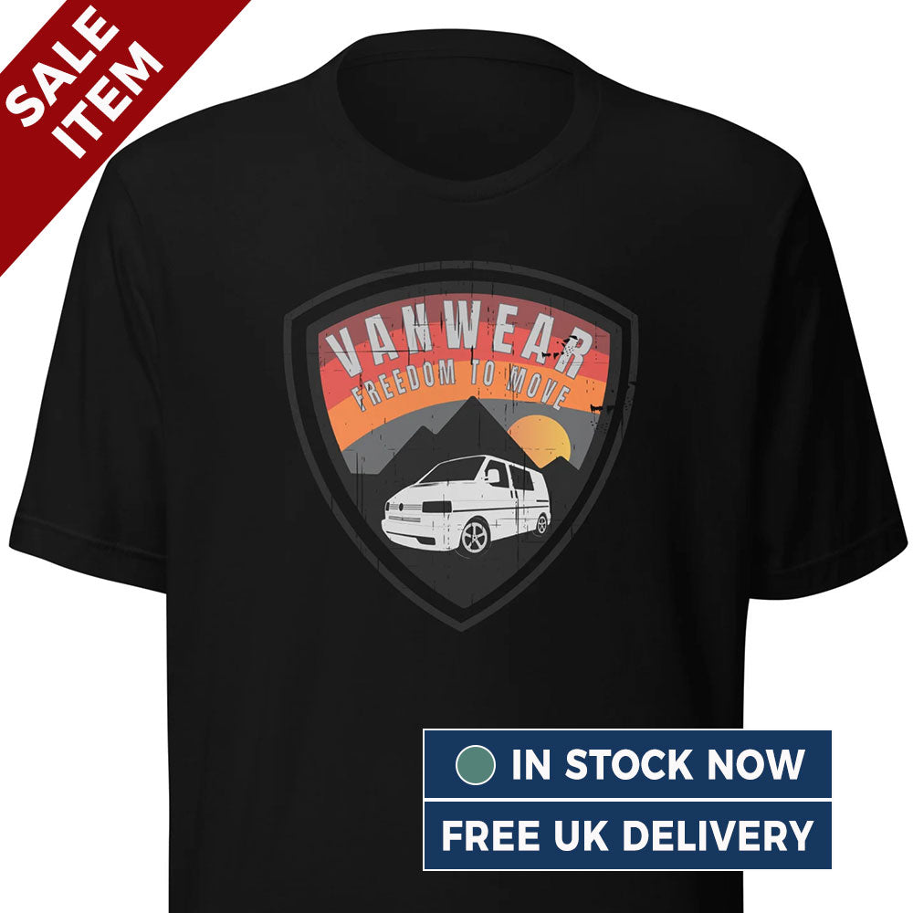 [2XL] Vanwear VW T4 Campervan Unisex T-Shirt - (FREE 24hr Despatch)