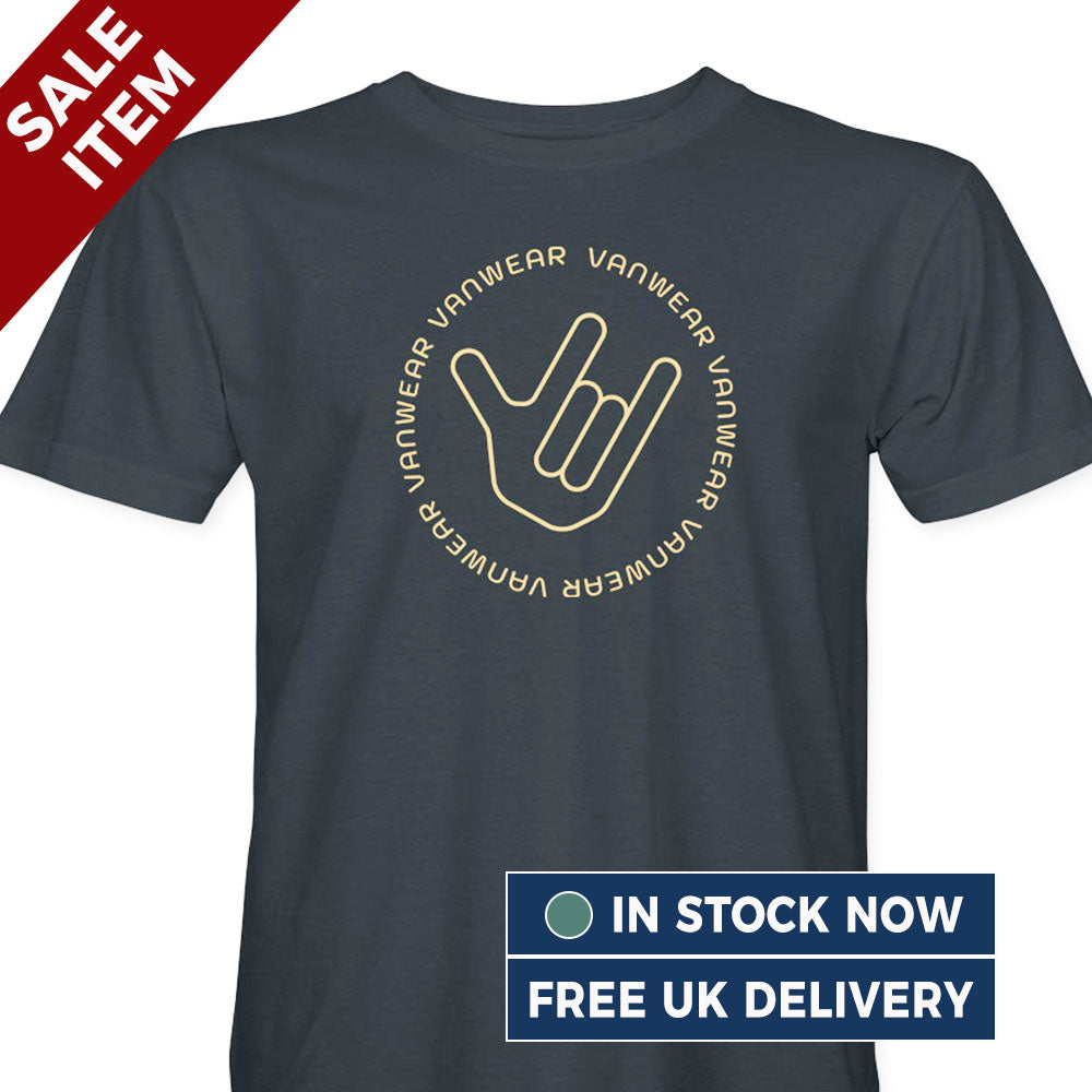 [Large] Vanwear Unisex ORGANIC VW Wave Unisex T-Shirt - (FREE 24HR despatch)