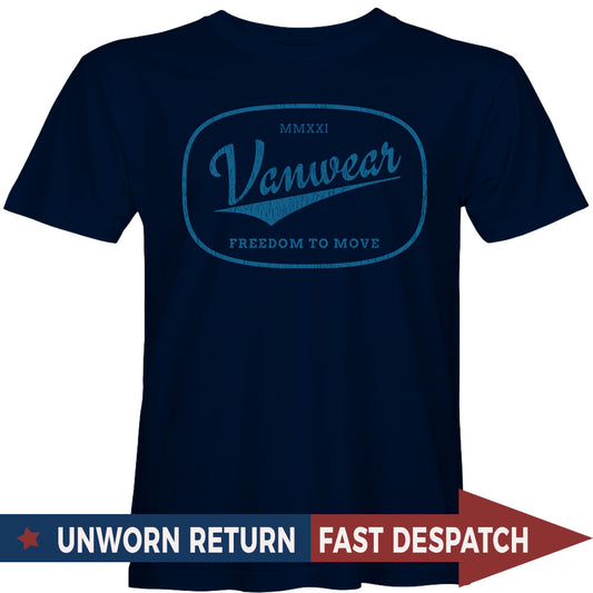 [3XL] Vanwear Authentic Unisex Organic Retro Campervan Unisex T-Shirt  - Unworn Return (FREE 24hr despatch)