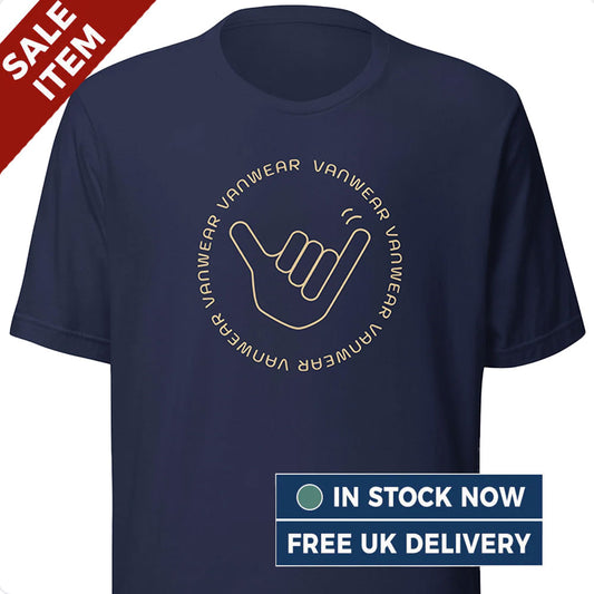 [LARGE] Vanwear Classic VW Wave Campervan T-Shirt - (FREE Next Day Despatch)