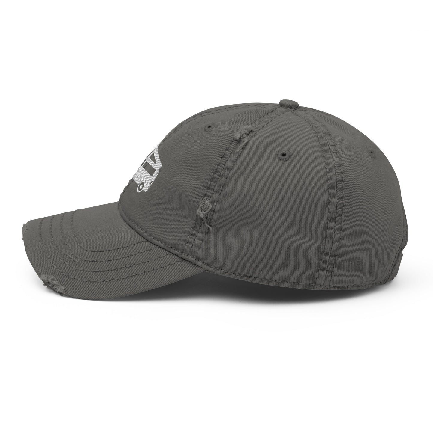 Vanwear Embroidered Volkswagen Pop Top T5 T6 Baseball Cap - Distressed Finish