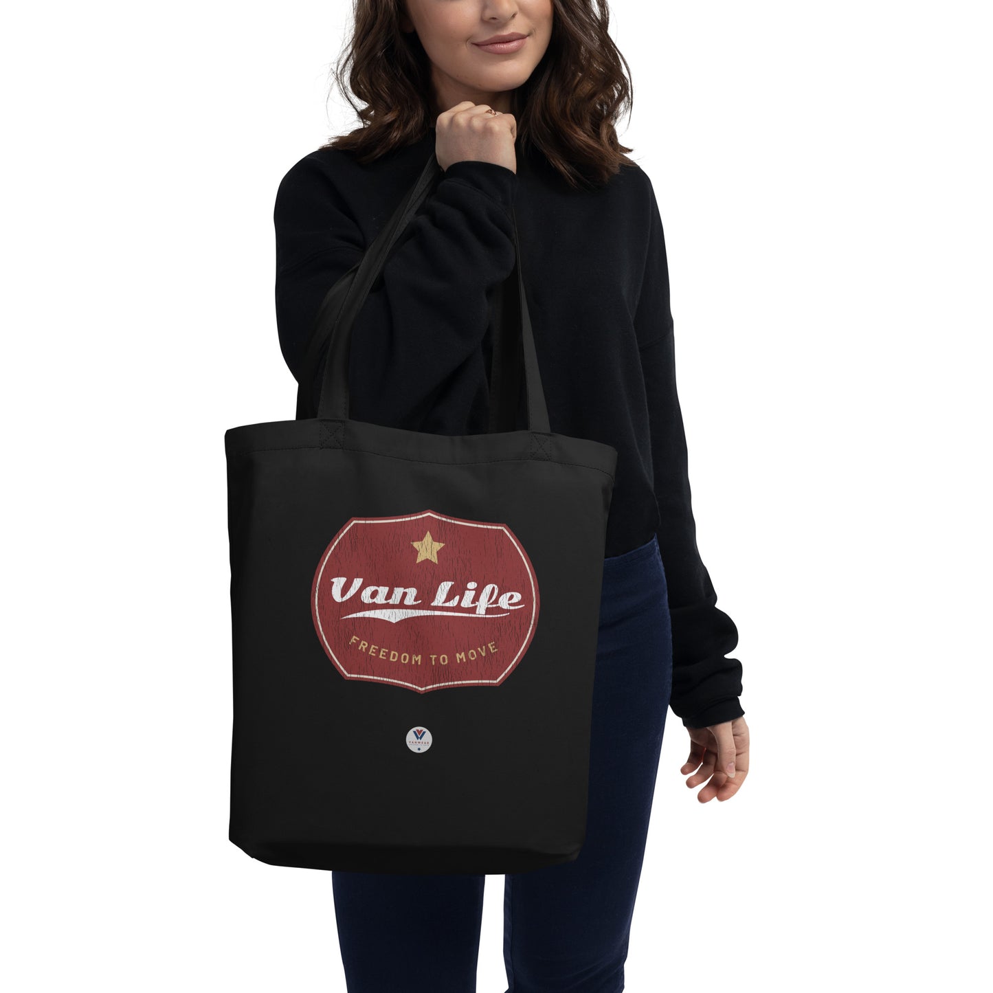 Vanwear Van Life Organic Tote Bag - Gold Star Dual Colour