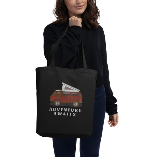 Vanwear Van Life Organic Tote Bag - T25 Red