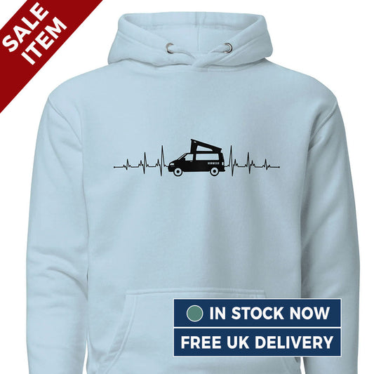 [MEDIUM] Vanwear VW Volkswagen Pop Top Heartbeat Hoodie - (FREE Next Day Despatch)