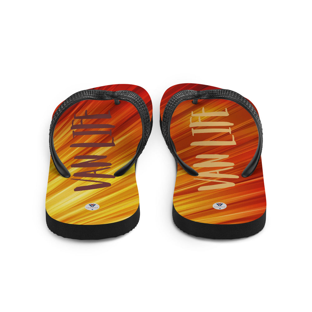 Vanwear Van Life Flip-Flops - Sunset Blaze