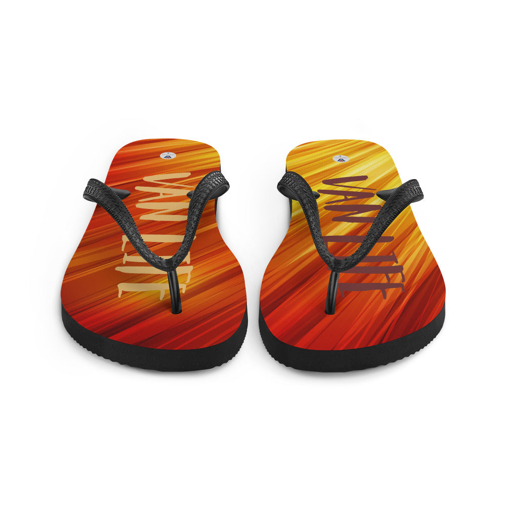 Vanwear Van Life Flip-Flops - Sunset Blaze