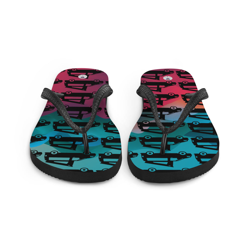 Vanwear Van Life Flip-Flops - VW Pop Top Camper