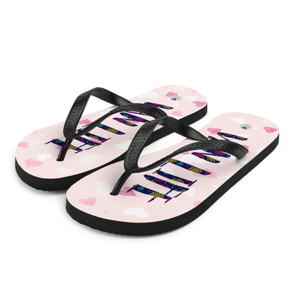 Vanwear Van Life Flip-Flops - Pink Passion Flowers