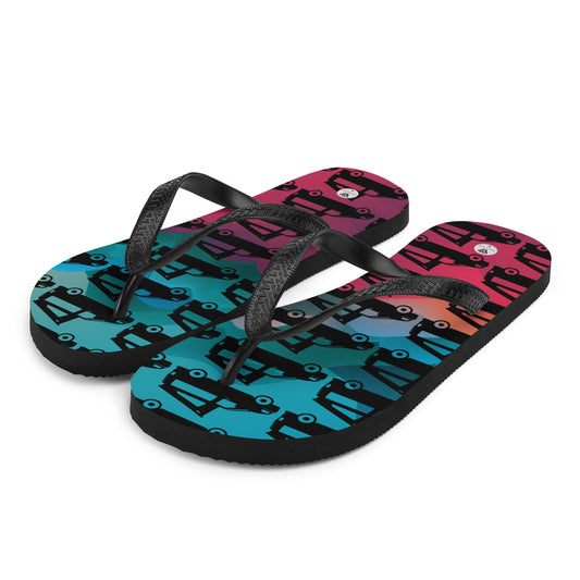 Vanwear Van Life Flip-Flops - VW Pop Top Camper