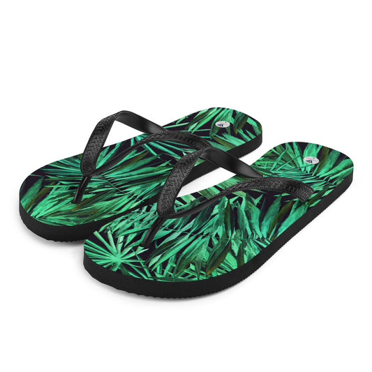 Vanwear Van Life Flip-Flops - Palm Leaves