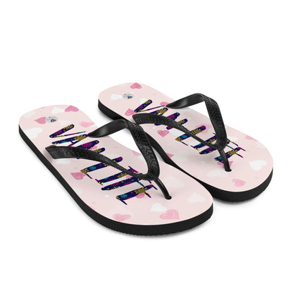 Vanwear Van Life Flip-Flops - Pink Passion Flowers