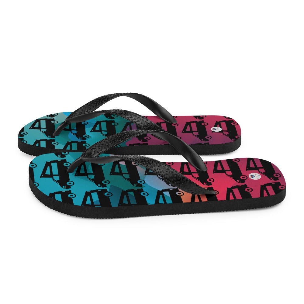 Vanwear Van Life Flip-Flops - VW Pop Top Camper