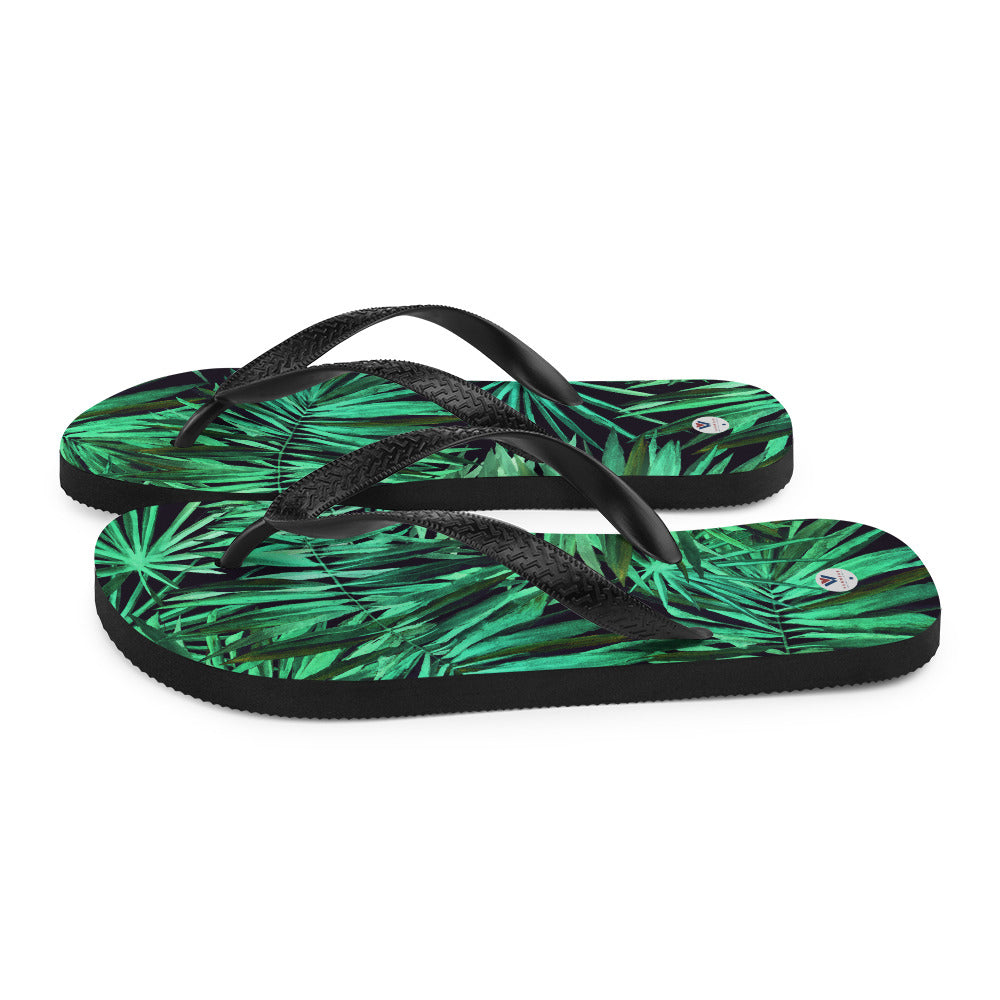 Vanwear Van Life Flip-Flops - Palm Leaves