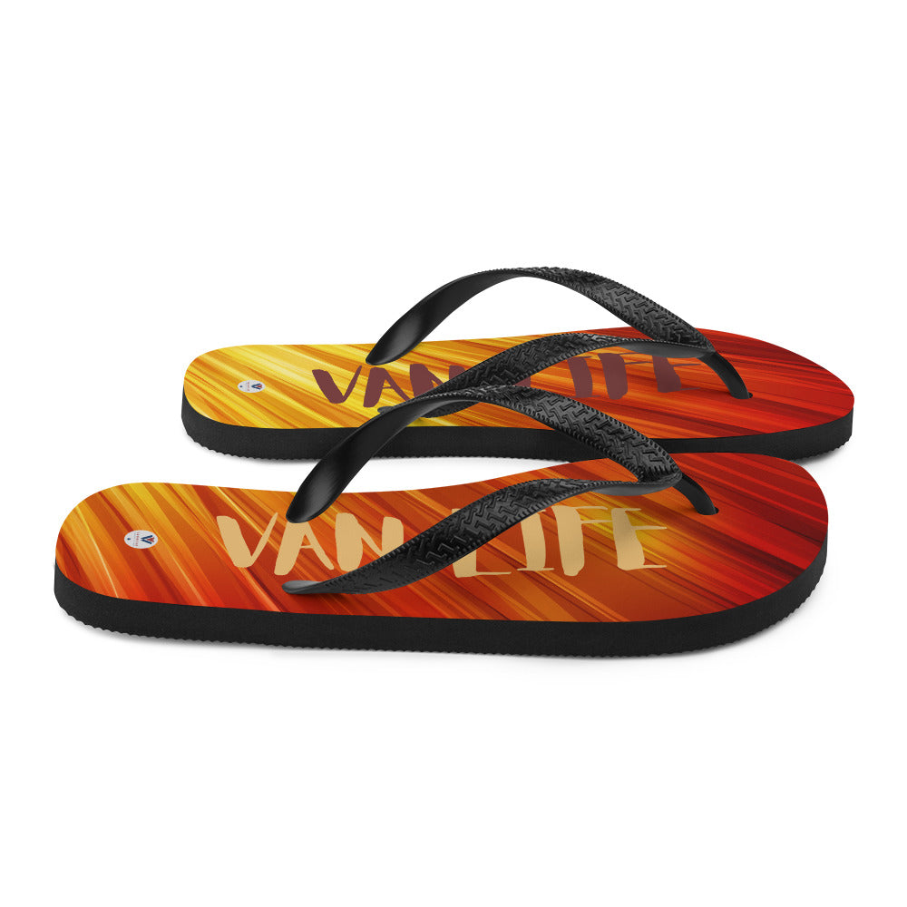 Vanwear Van Life Flip-Flops - Sunset Blaze