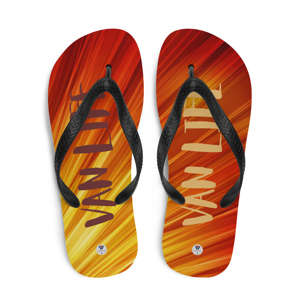 Vanwear Van Life Flip-Flops - Sunset Blaze