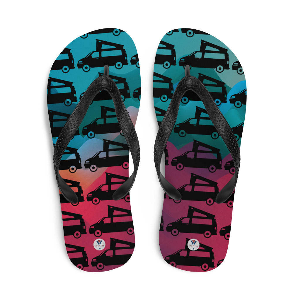 Vanwear Van Life Flip-Flops - VW Pop Top Camper