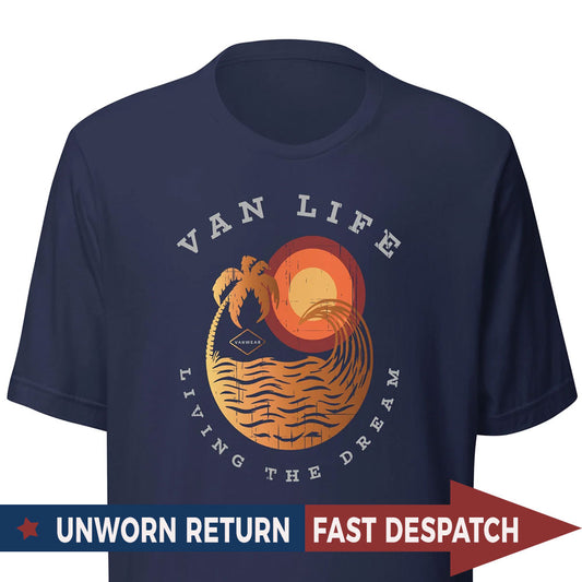 [Extra Small] Vanwear Van Life T-Shirt - Sunset Wave - Unworn Return (FREE 24hr despatch)