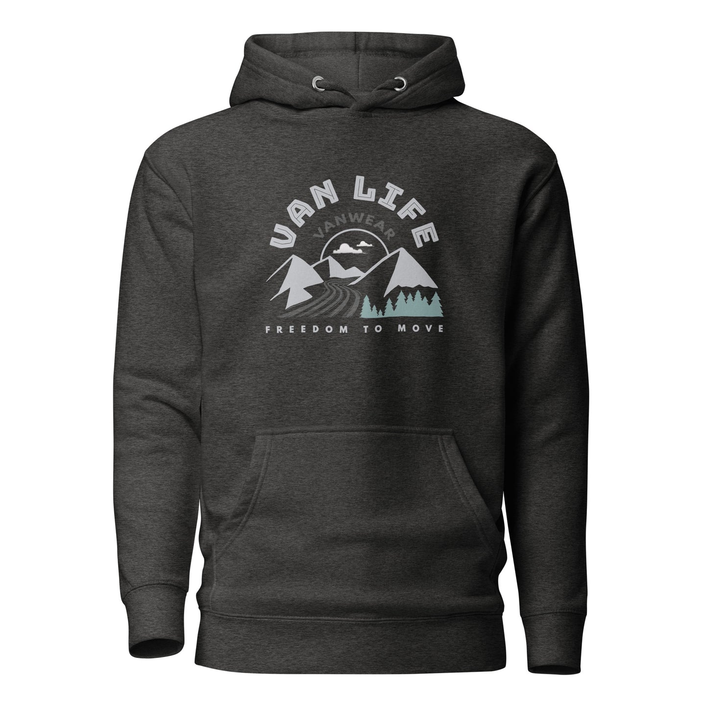 Vanwear Unisex Van Life Campervan Hoodie - Mountain Road Explorer