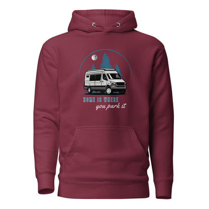 Home is Where You Park it Motorhome Campervan Hoodie - Bolero