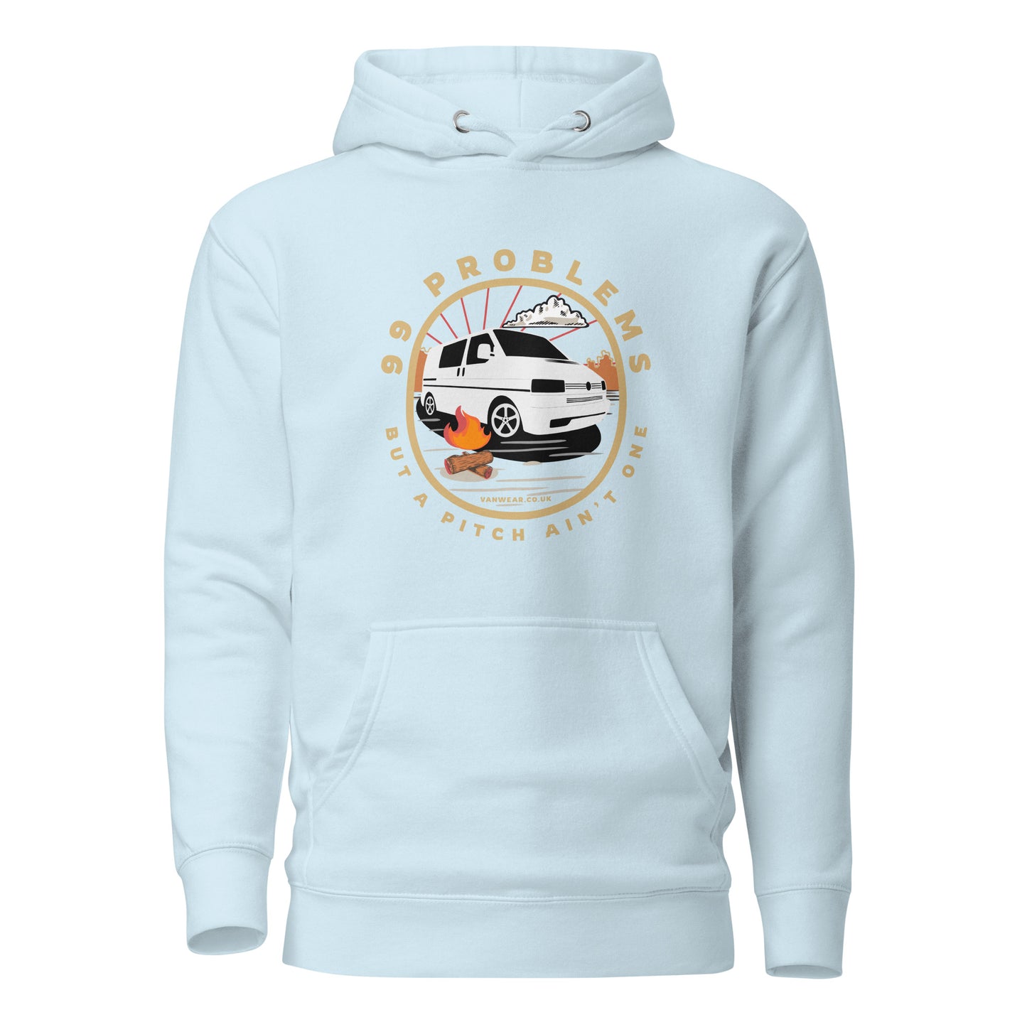 Vanwear 99 Problems VW T4 Campervan Hoodie - Campfire