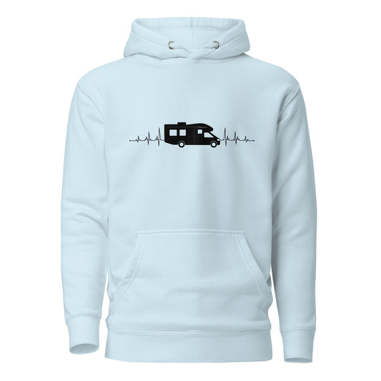 Vanwear Motorhome Heartbeat Unisex Hoodie