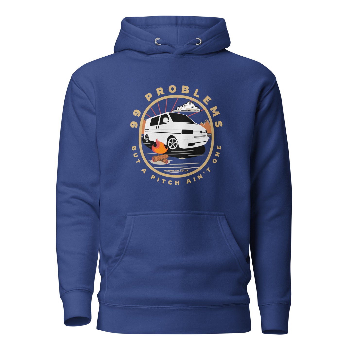 Vanwear 99 Problems VW T4 Campervan Hoodie - Campfire