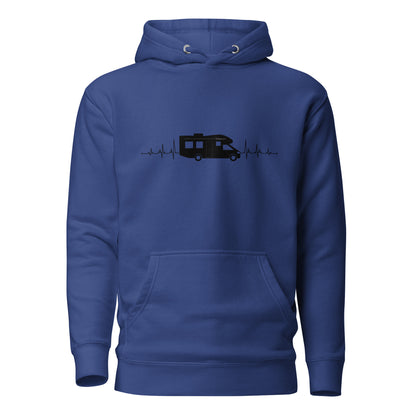 Vanwear Motorhome Heartbeat Unisex Hoodie