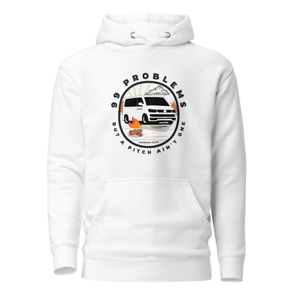 Vanwear 99 Problems VW T5 Campervan Hoodie - Campfire, Black Text