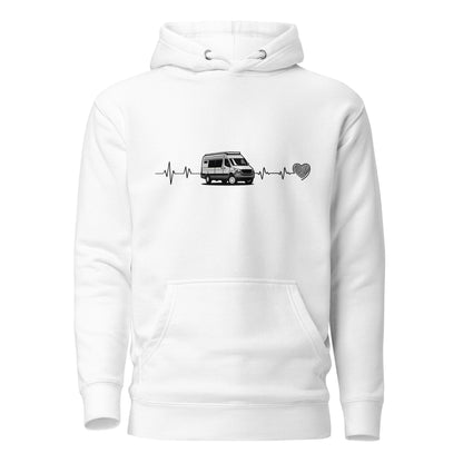 Vanwear Campervan / Auto Sleeper / Motorhome Heartbeat Unisex Hoodie