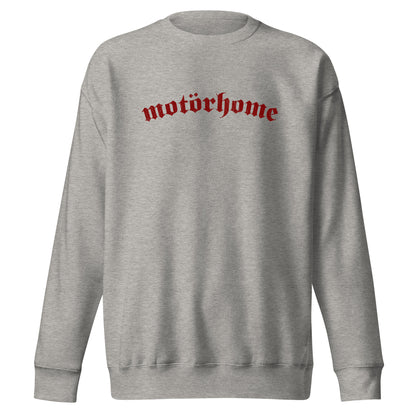 Vanwear Motorhome Sweatshirt - Red Mötorhome Writing