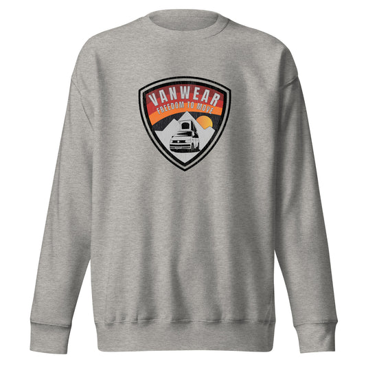 Vanwear Volkswagen VW T5 T6 Campervan Sweatshirt - Explorer Shield